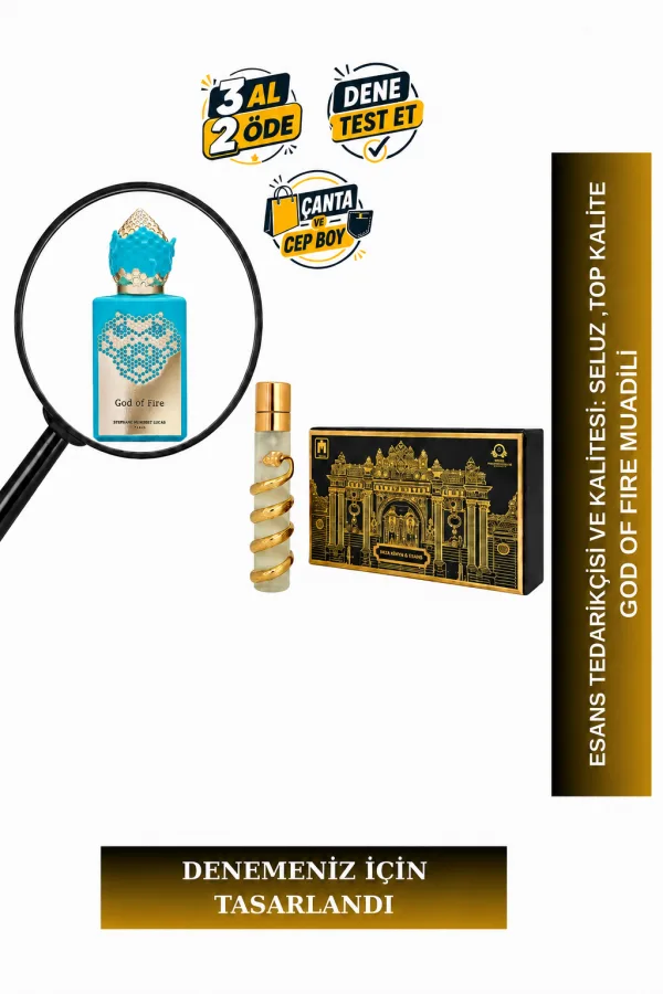 God of Fire Muadili Tanışma | Mango - Zencefil - Limon | Egzotik ve Güçlü Unisex Extrait De Parfum