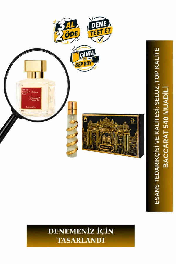Baccarat 540 Muadili Tanışma | Safran - Acıbadem - Sedir - Amber | Zengin ve Sofistike Unisex Extrait De Parfum