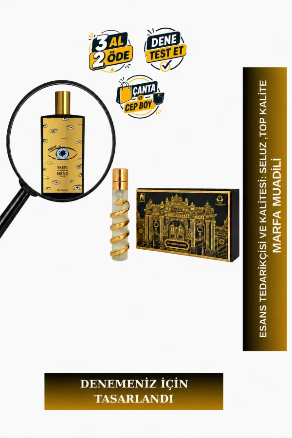 Marfa Muadili Tanışma | Mandalina - Sümbülteber - Sandal - Vanilya | Baş Döndürücü ve Harika Unisex Extrait De Parfum