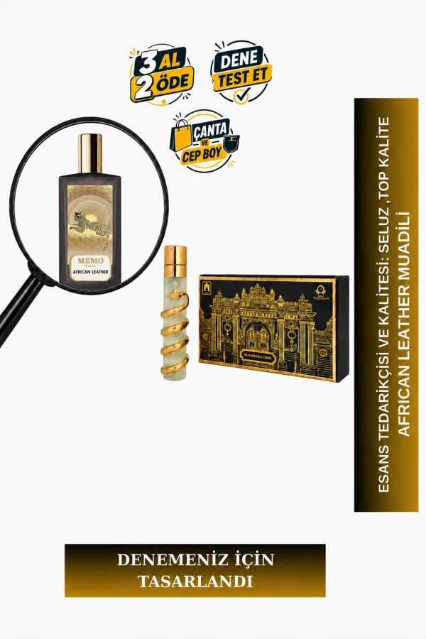 African Leather Muadili Tanışma | Agarwood - Bergamot - Paçuli - Safran | Deri ve Çekici Erkek Extrait De Parfum