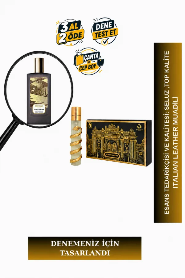 Italian Leather Muadili Tanışma | Vanilya - Misk - Adaçayı - Kasnı Otu | Aromatik ve Farklı Unisex Extrait De Parfum