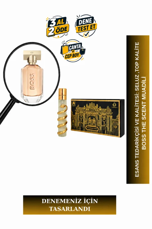 Boss The Scent Muadili Tanışma | Zencefil - Maninka - Lavanta - Deri | Çekici ve Maskülen Erkek Extrait De Parfum