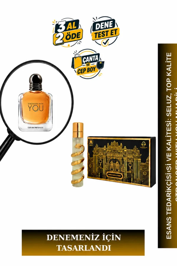 Stronger With You Muadili Tanışma | Vanilya - Kestane - Tarçın | Sıcak ve Çekici Erkek Extrait De Parfum