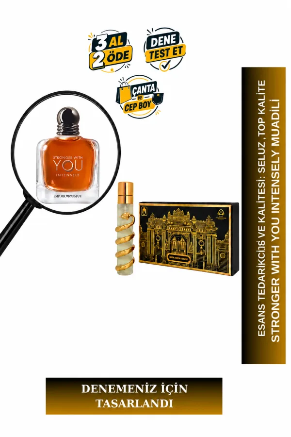 Stronger With You Intensely Muadili Tanışma | Toffee - Vanilya - Tarçın | Yoğun ve Baştan Çıkarıcı Erkek Extrait De Parfum
