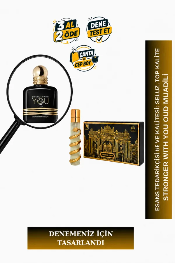 Stronger With You Oud Muadili Tanışma | Oud - Vanilya - Lavanta | Yoğun ve Maskülen Erkek Extrait De Parfum