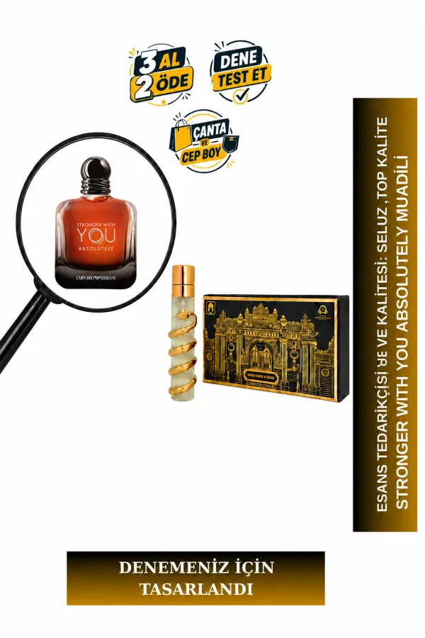 Stronger With You Absolutely Muadili Tanışma | Rom - Kestane - Vanilya - Lavanta | Sıcak ve Yoğun Erkek Extrait De Parfum