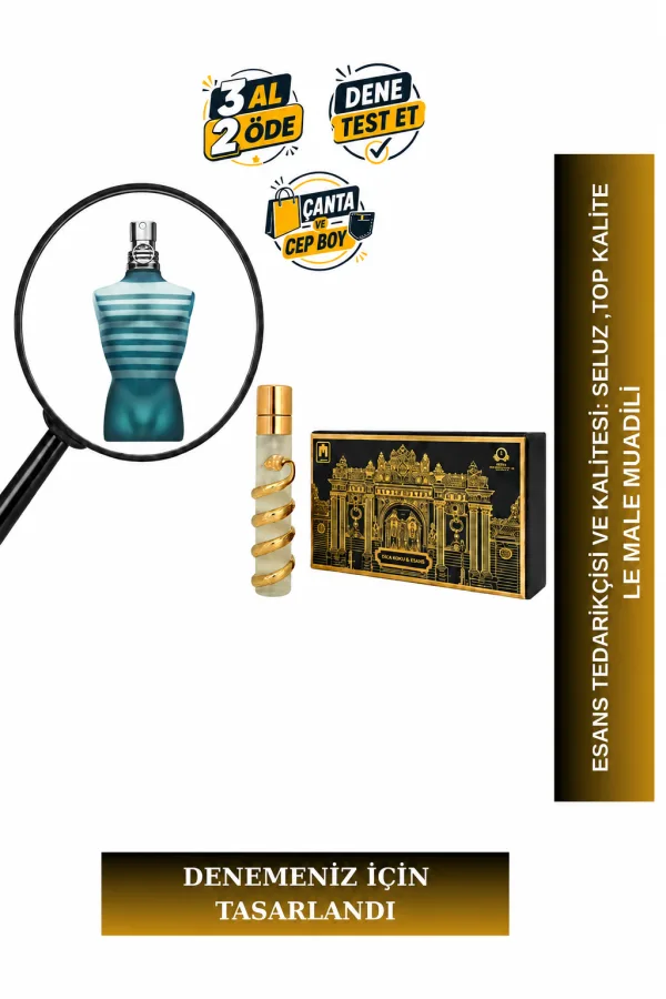 Le Male Muadili Tanışma | Lavanta - Nane - Vanilya - Tarçın | Tatlı ve Maskülen Erkek Extrait De Parfum