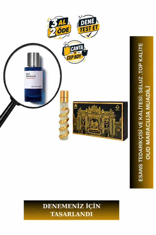 Oud Maracuja Muadili Tanışma | Oud - Çarkıfelek Meyvesi - Safran | Egzotik ve Baştan Çıkarıcı Erkek Extrait De Parfum