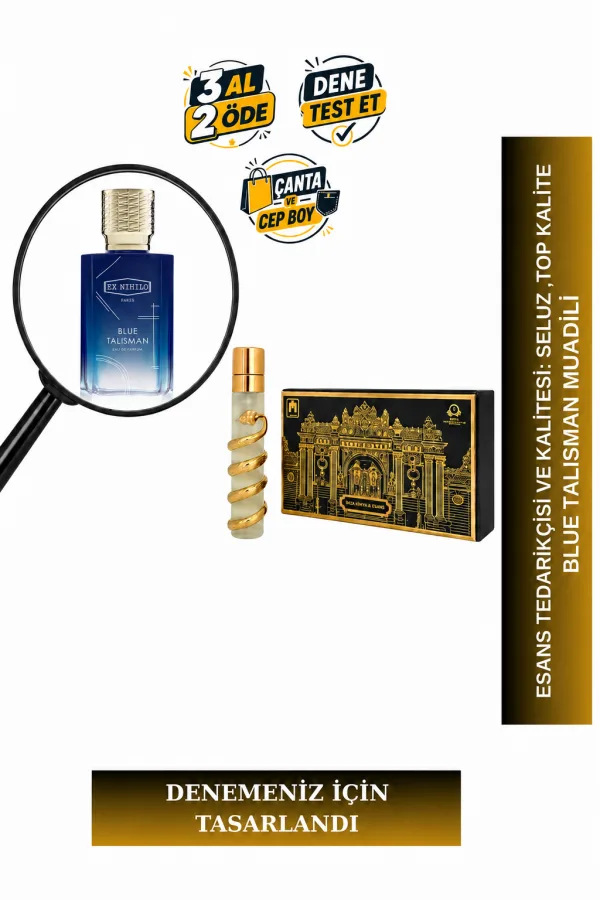 Blue Talisman Muadili Tanışma | Armut - Bergamot - Zencefil - Misk | Ferah ve Meyvemsi Unisex Extrait De Parfum