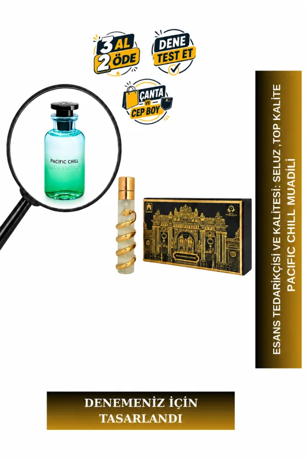 Pacific Chill Muadili Tanışma | Nane - Limon - Siyah Frenk Üzümü | Ferah ve Huzurlu Unisex Extrait De Parfum