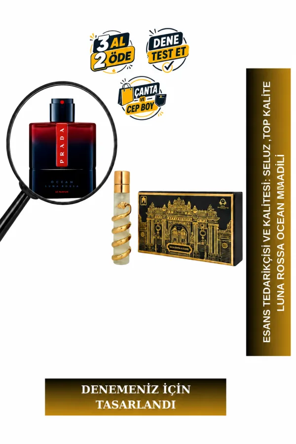 Luna Rossa Ocean Muadili Tanışma | Bergamot - İris - Vetiver | Ferah ve Modern Erkek Extrait De Parfum