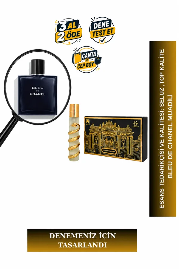 Bleu De Chanel Muadili Tanışma | Greyfurt - Tütsü - Sedir Ağacı | Ferah ve Karizmatik Erkek Extrait De Parfum