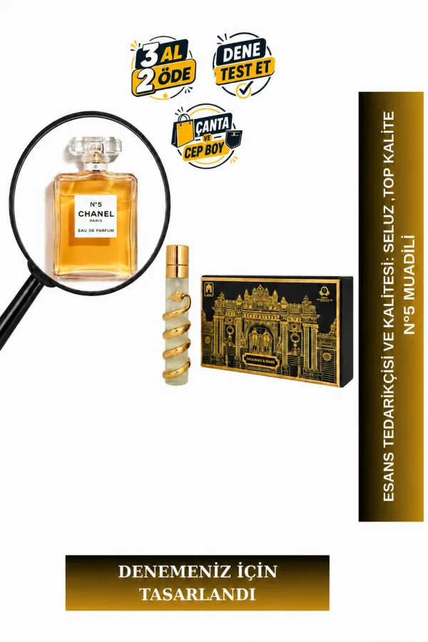 No 5 Muadili Tanışma | Aldehitler - Neroli - Yasemin - Sandal Ağacı | Klasik ve Zarif Kadın Extrait De Parfum