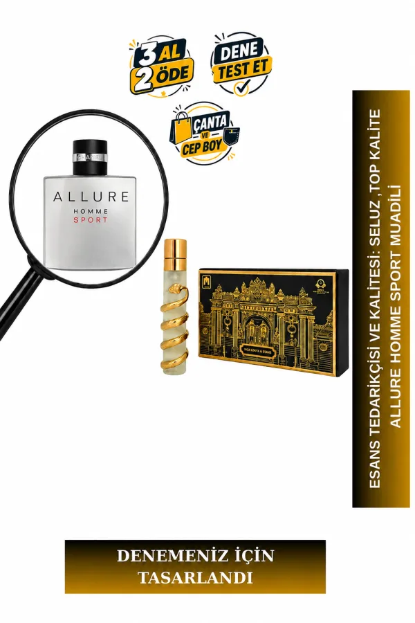 Allure Homme Sport Muadili Tanışma | Portakal - Deniz Notaları - Biber - Tonka Fasulyesi | Ferah ve Dinamik Erkek Extrait De Parfum
