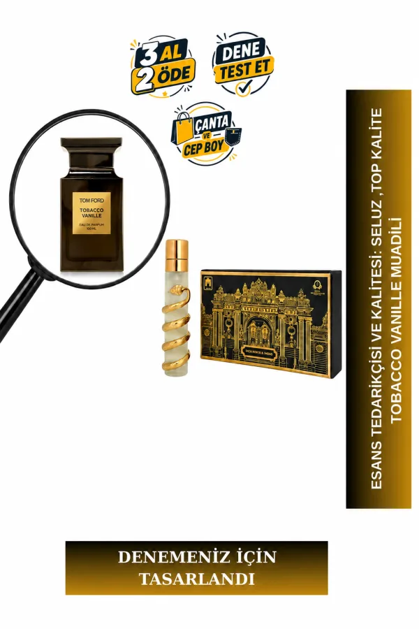 Tobacco Vanille Muadili Tanışma | Tütün - Vanilya - Kakao - Kuru Meyveler | Sıcak ve Sofistike Unisex Extrait De Parfum