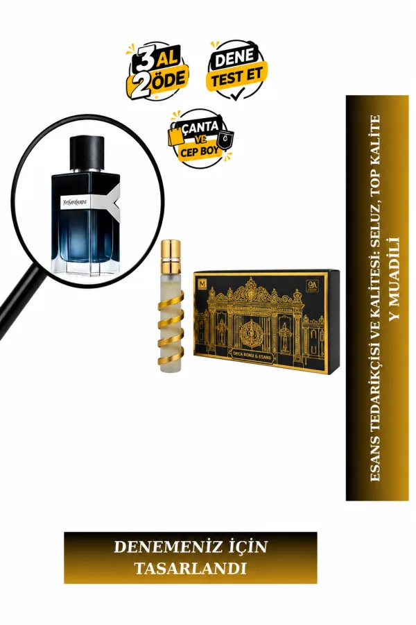 Y Muadili Tanışma | Bergamot - Adaçayı - Zencefil - Amberwood | Ferah ve Modern Erkek Extrait De Parfum