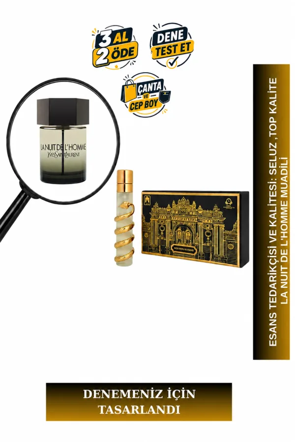 La Nuit De L’Homme Muadili Tanışma | Kakule - Lavanta - Bergamot - Sedir Ağacı | Sıcak ve Baştan Çıkarıcı Erkek Extrait De Parfum