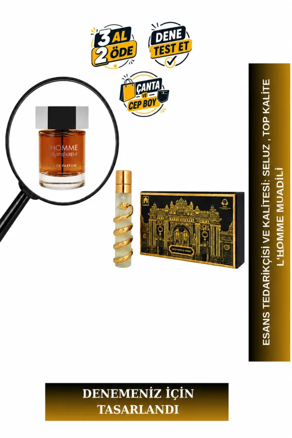 L'Homme Muadili Tanışma | Zencefil - Bergamot - Menekşe Yaprağı - Sedir Ağacı | Ferah ve Zarif Erkek Extrait De Parfum