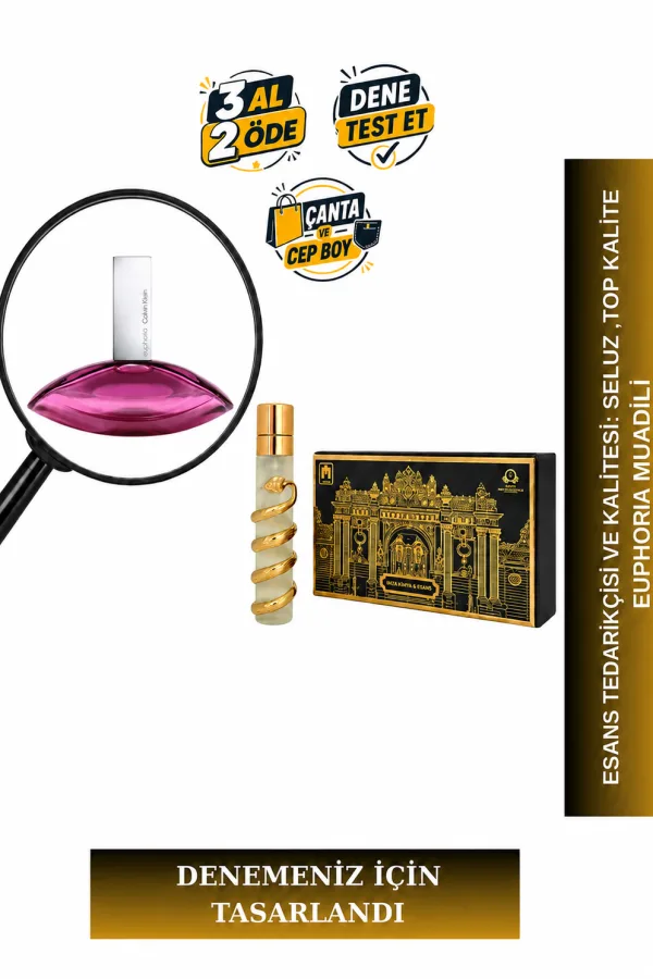 Euphoria Muadili Tanışma | Nar - Orkide - Lotus - Amber | Gizemli ve Çekici Kadın Extrait De Parfum