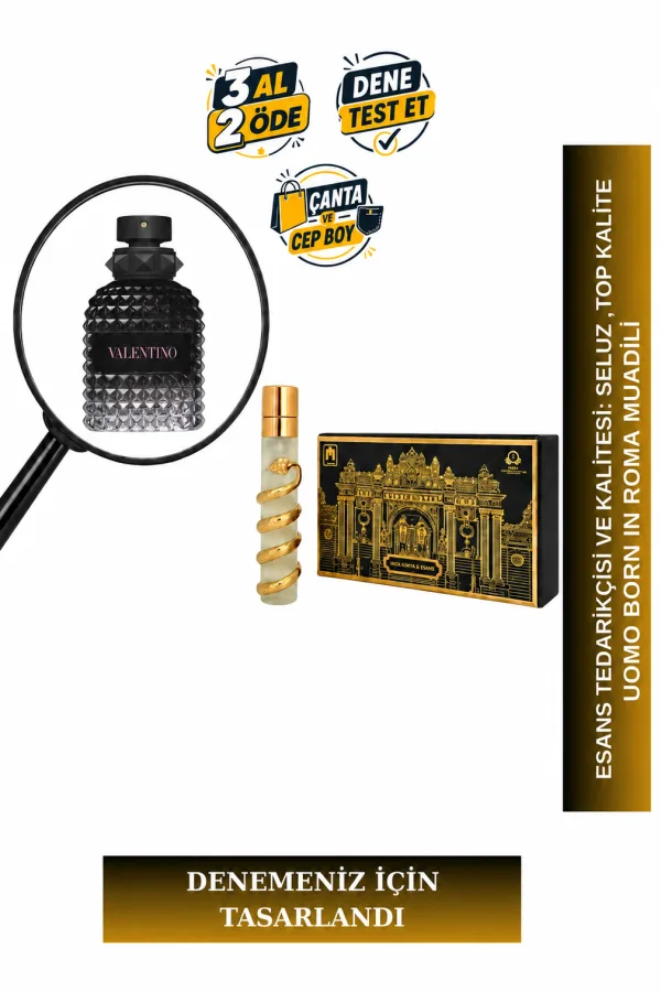 Uomo Born In Roma Muadili Tanışma | Menekşe Yaprağı - Adaçayı - Zencefil - Vetiver | Modern ve Karizmatik Erkek Extrait De Parfum