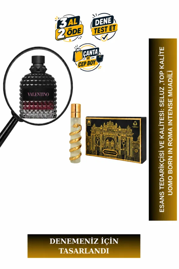 Uomo Born In Roma Intense Muadili Tanışma | Vanilya - Lavanta - Vetiver - Amber | Yoğun ve Karizmatik Erkek Extrait De Parfum