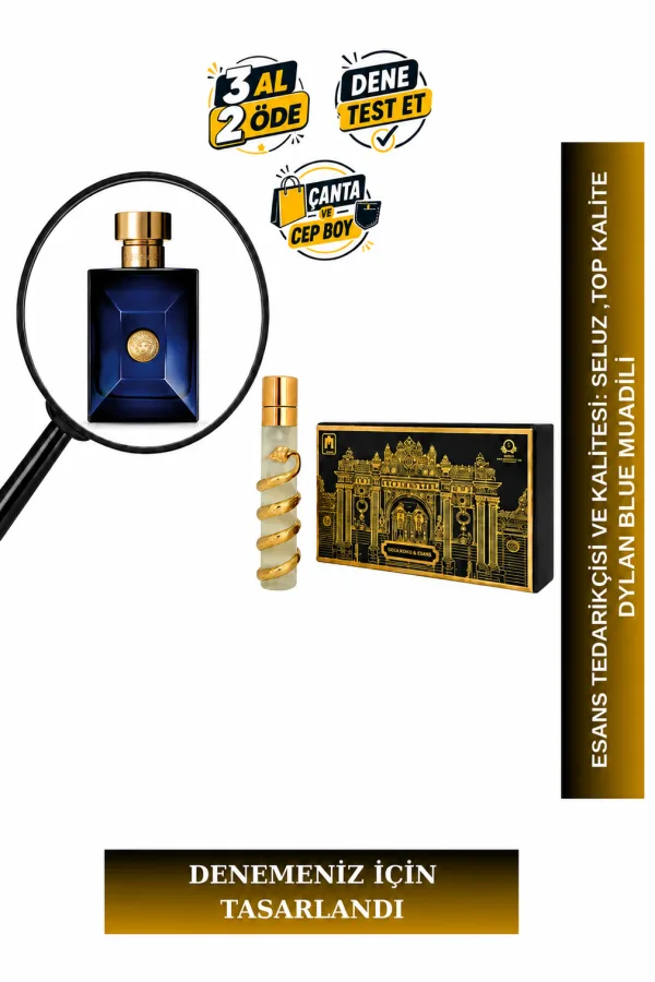 Dylan Blue Muadili Tanışma | Bergamot - Greyfurt - Ambroksan - Tütsü | Ferah ve Karizmatik Erkek Extrait De Parfum