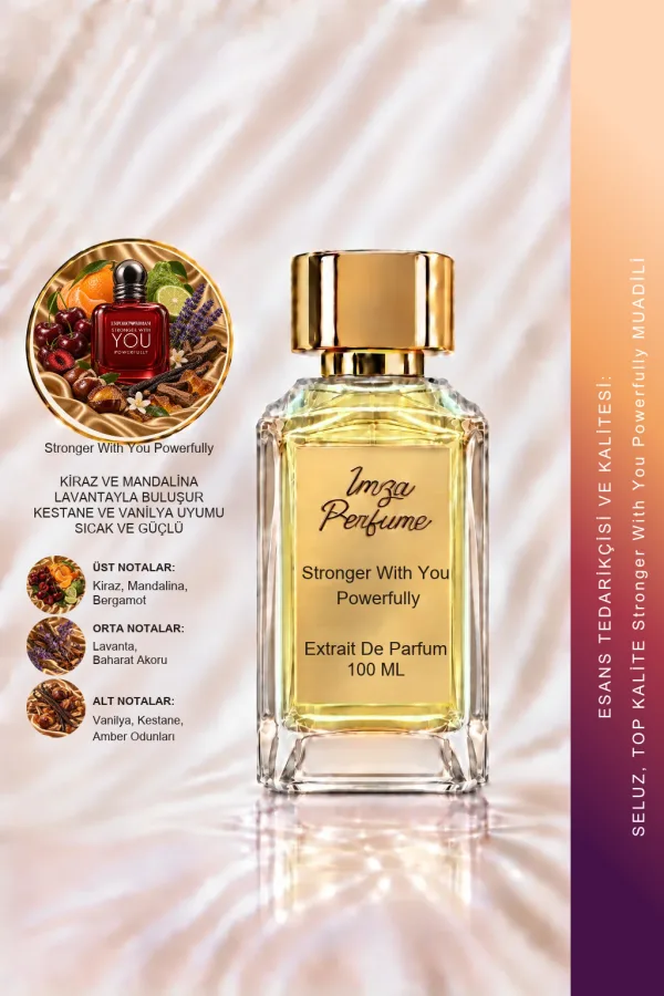 Stronger With You Powerfully Muadili | Kiraz - Mandalina - Kestane - Vanilya | Sıcak ve Güçlü Intense Erkek Extrait De Parfum