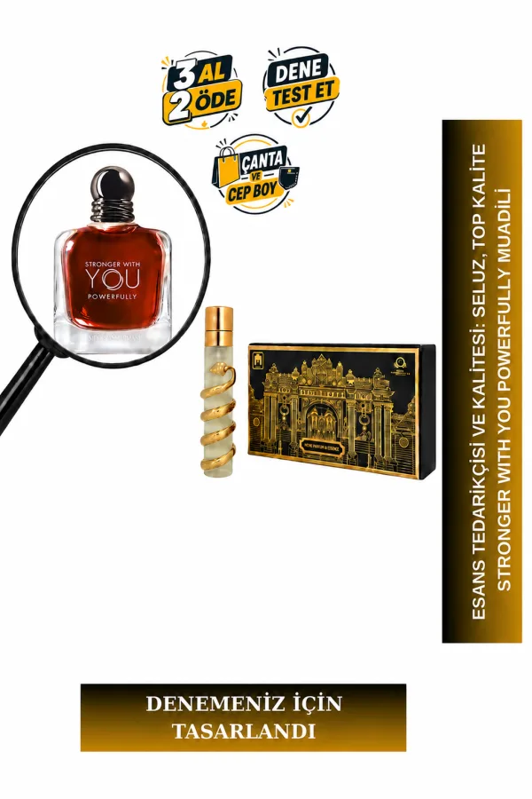 Stronger With You Powerfully Muadili Tanışma | Kiraz - Mandalina - Kestane - Vanilya | Sıcak ve Güçlü Erkek Extrait De Parfum