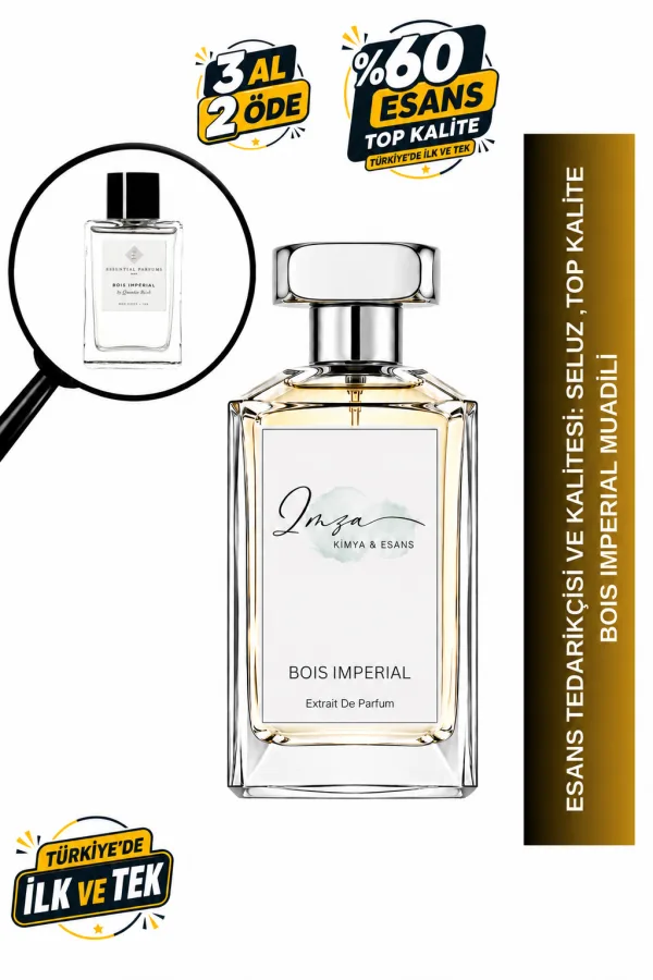 - Delux - Bois Imperial Muadili | Fesleğen - Vetiver - Akigalawood - Paçuli | Karizmatik ve Odunsu Intense Unisex Extrait De Parfüm