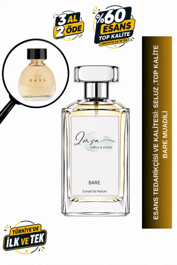 - Delux - Bare Muadili | Mandalina - Menekşe - Sandal Ağacı - Misk | Yumuşak ve Büyüleyici Intense Kadın Extrait De Parfüm