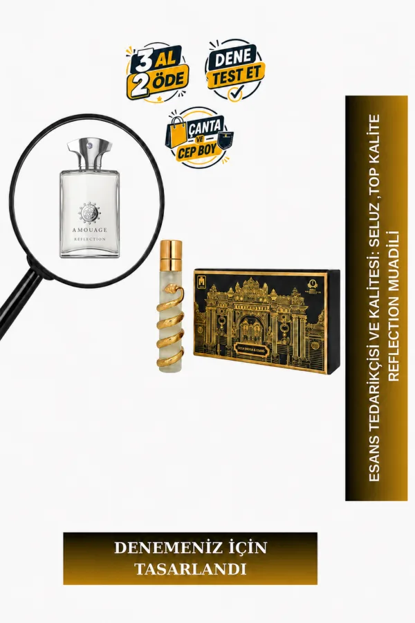 Reflection Muadili Tanışma | Yasemin – Neroli – Sandal Ağacı – Sedir | Ferah ve Zarif Erkek Extrait De Parfum