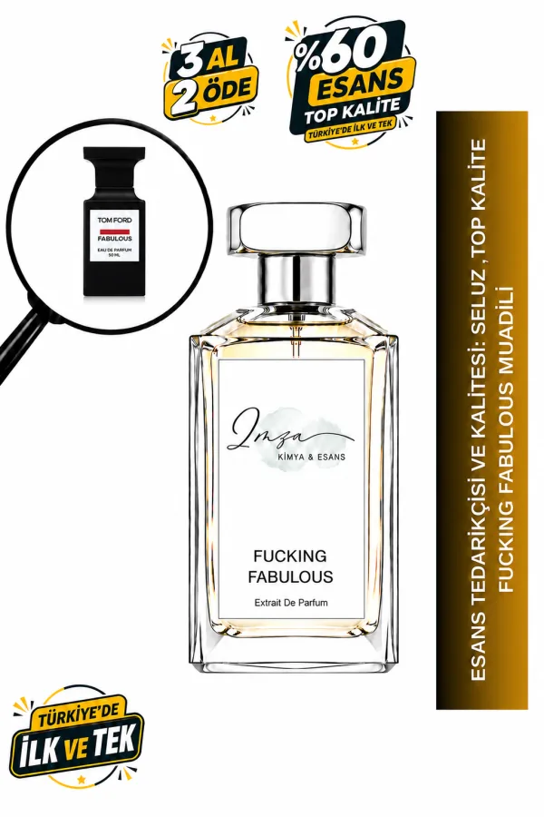 - Delux - Fucking Fabulous Muadili | Deri – Acı Badem – Tonka – Vanilya | Yoğun Unisex Delux Parfüm