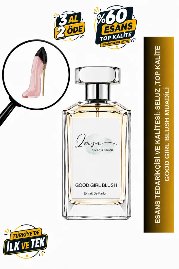 - Delux - Good Girl Blush Muadili | Şakayık – Ylang Ylang – Vanilya – Tonka | Yoğun Kadın Delux Parfüm