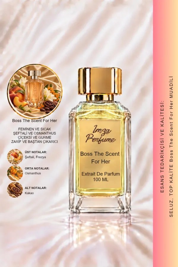 Boss The Scent For Her Muadili | Şeftali – Frezya – Osmanthus – Kakao | Tatlı Kadın Extrait De Parfum