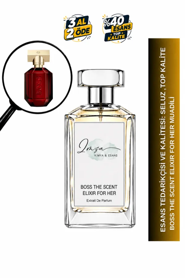 Boss The Scent Elixir For Her Muadili | Pembe Biber – Belladonna Çiçeği – Amber | Baharatlı Amberli Kadın Extrait De Parfum