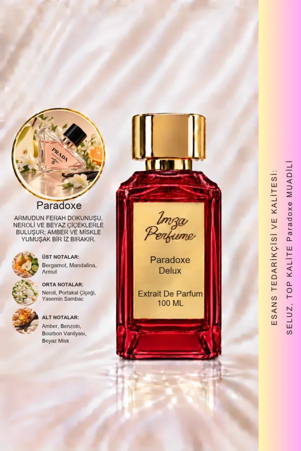 - Delux - Paradoxe Muadili | Neroli – Amber – Misk | Çiçeksi Amberli Kadın Delux Parfüm