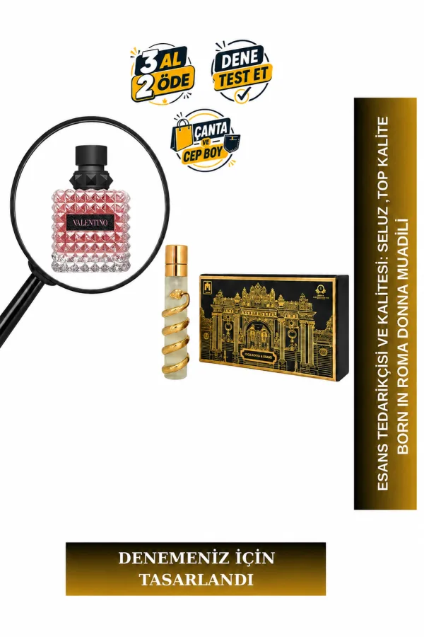Born in Roma Donna Muadili Tanışma | Sambac Yasemini – Kaşmir Ağacı – Bourbon Vanilyası | Çiçeksi Amber Kadın Extrait De Parfum