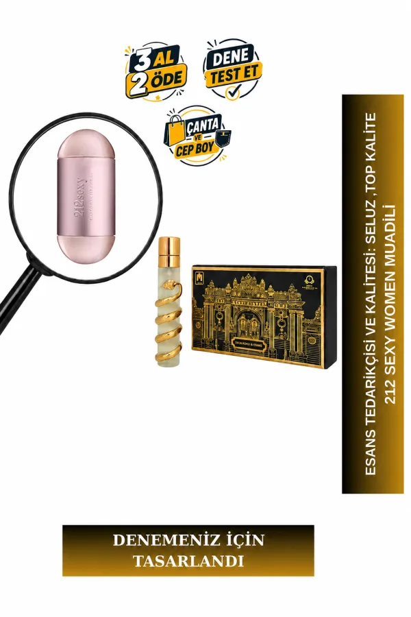 212 Sexy Women Muadili Tanışma | Pembe Biber – Gardenya – Vanilya – Misk | Tatlı Çiçeksi Kadın Extrait De Parfum