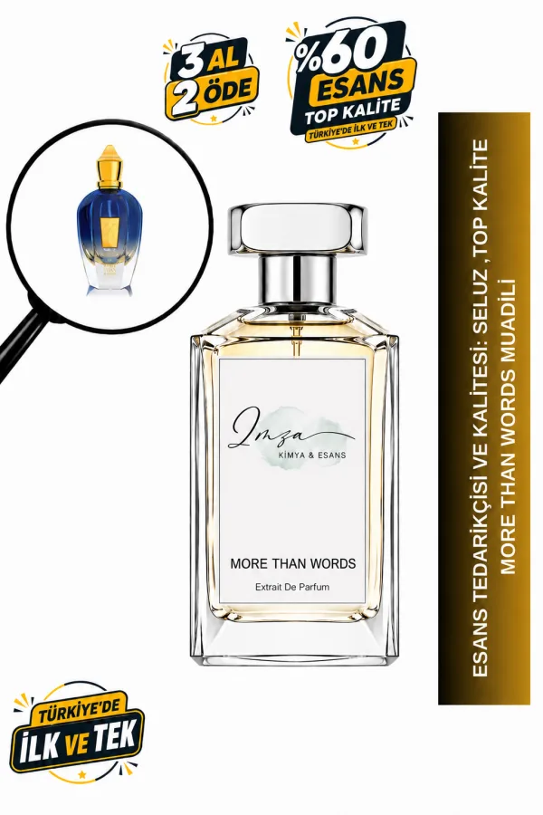 - Delux - More Than Words Muadili | Meyvemsi Notalar – Oud – Ambergris – Labdanum | Tatlı Reçinemsi Unisex Delux Parfüm