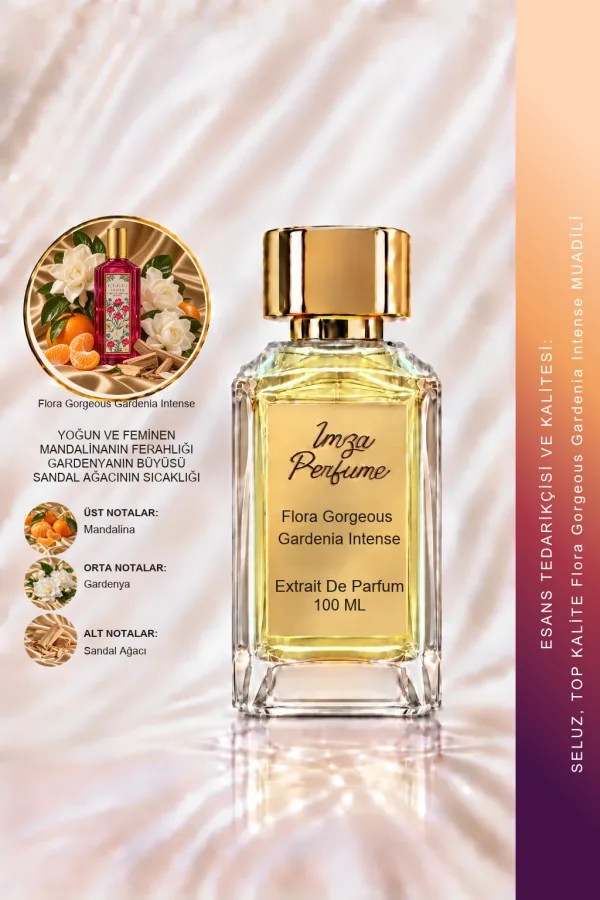 Flora Gorgeous Gardenia Intense Muadili | Gardenya – Hedione – Mandalina – Sandal Ağacı | Çiçeksi Odunsu Kadın Extrait De Parfum
