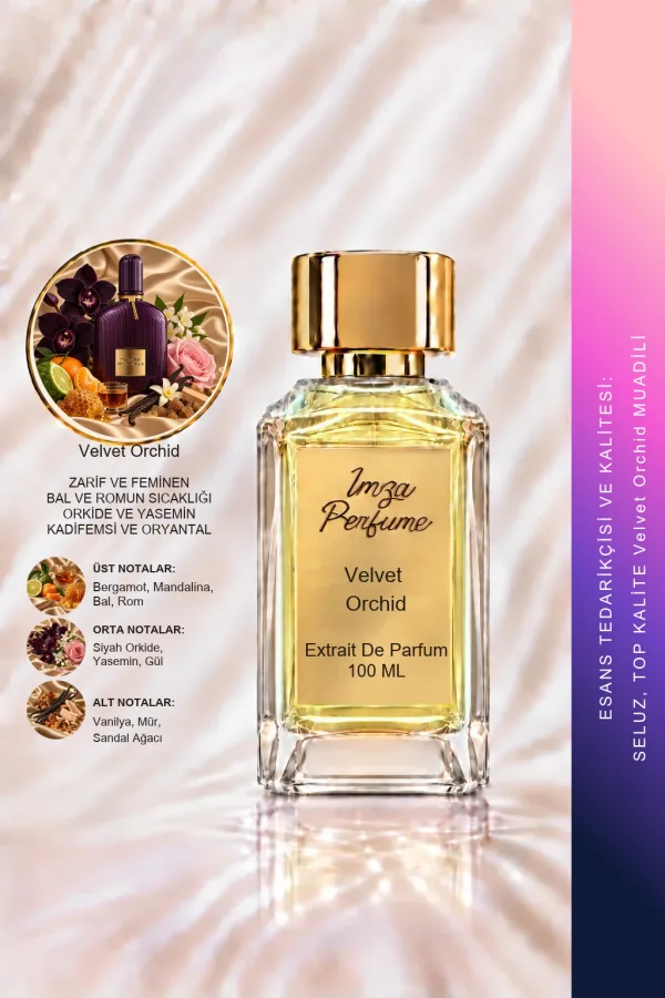 Velvet Orchid Muadili | Bal – Rom – Siyah Orkide – Yasemin | Amberli Çiçeksi Kadın Extrait De Parfum