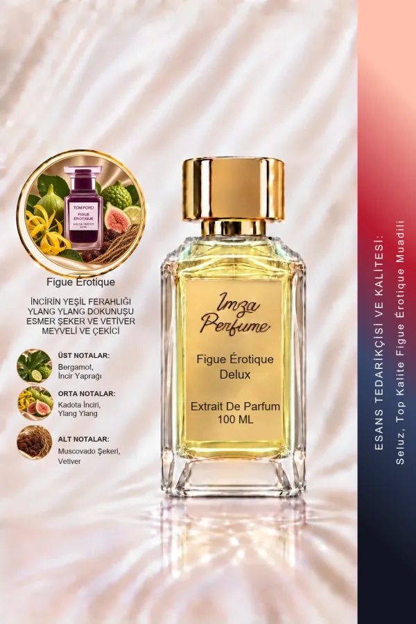- Delux - Figue Erotique Muadili | İncir – Ylang-Ylang – Esmer Şeker – Paçuli | Meyvemsi Gurme Unisex Delux Parfüm